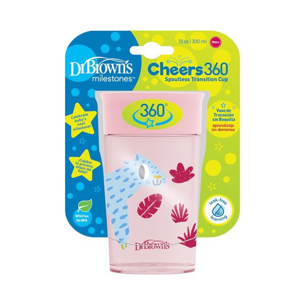 Dr. Brown's Milestones Cheers Εκπαιδευτικό Κύπελλο 360° 9m+ 300 ml