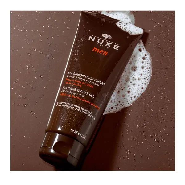 Nuxe Men Multi Use Shower Gel Αφρώδες Τζελ Καθαρισμού για Πρόσωπο, Σώμα και Μαλλιά 200 ml