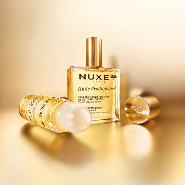 Nuxe Huile Prodigieuse Roll-On Πολυχρηστικό Ξηρό Λάδι για Πρόσωπο-Σώμα και Μαλλιά 60 ml