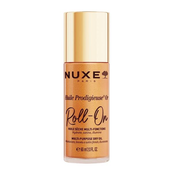 Nuxe Huile Prodigieuse Roll-On Ιριδίζον Πολυχρηστικό Ξηρό Λάδι για Πρόσωπο-Σώμα και Μαλλιά 60 ml