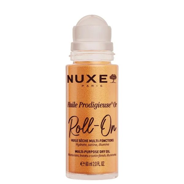 Nuxe Huile Prodigieuse Roll-On Ιριδίζον Πολυχρηστικό Ξηρό Λάδι για Πρόσωπο-Σώμα και Μαλλιά 60 ml
