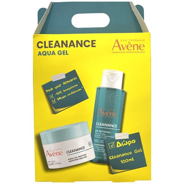 Avene Cleanance Set με Aqua-Gel Ενυδατική Κρέμα Προσώπου 50 ml & Δώρο Cleanance Gel Καθαρισμού 100 ml Avene Cleanance Set με Aqua-Gel Ενυδατική Κρέμα Προσώπου 50 ml & Δώρο Cleanance Gel Καθαρισμού 100 ml