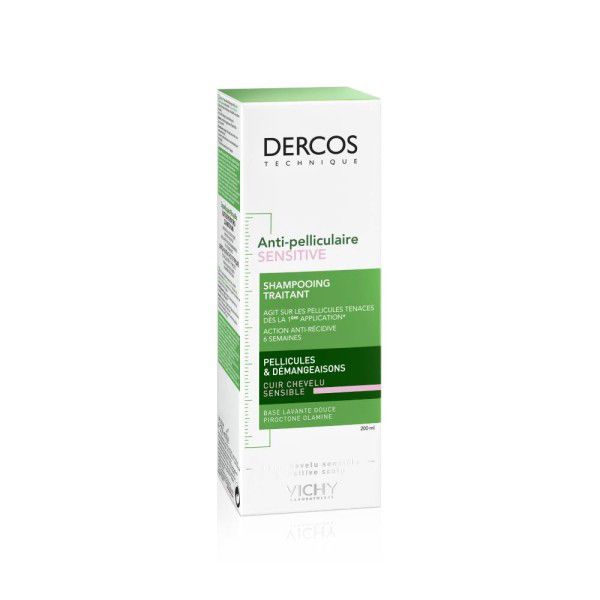 Vichy Dercos Anti-Dandruff Sensitive Shampoo Καταπραϋντικό Σαμπουάν κατά της Ξηροδερμίας/Πιτυρίδας για Ευαίσθητο Τριχωτό 200 ml