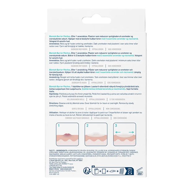 CeraVe Blemish Barrier Patches Επιθέματα Ακμής για Ατέλειες Προσώπου 22 τμχ