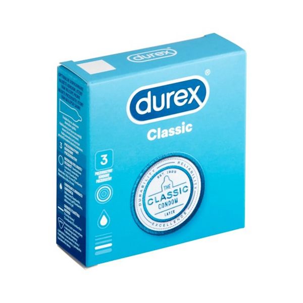Durex Classic Προφυλακτικά 3 τμχ