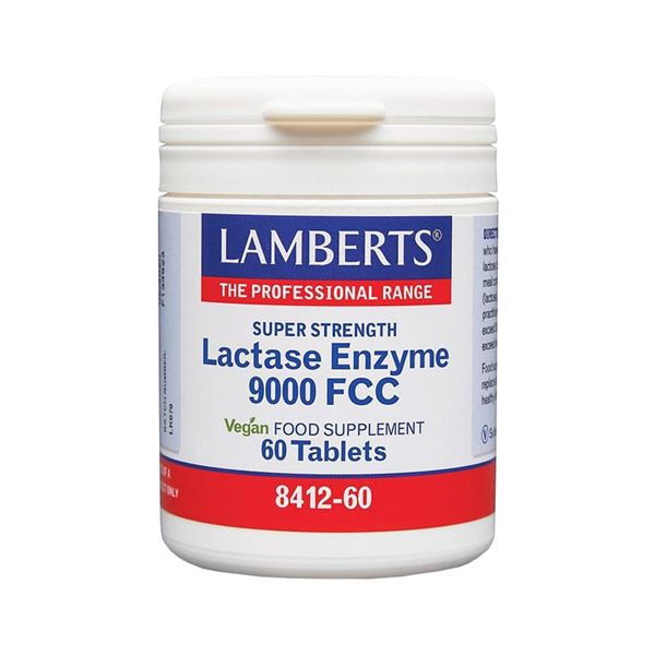 Lamberts Lactase Enzyme 9000FCC Συμπλήρωμα Λακτάσης 60 ταμπλέτες