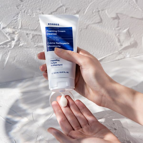 Korres Greek Yoghurt Αφρώδης Κρέμα Καθαρισμού με Προβιοτικά 400 ml