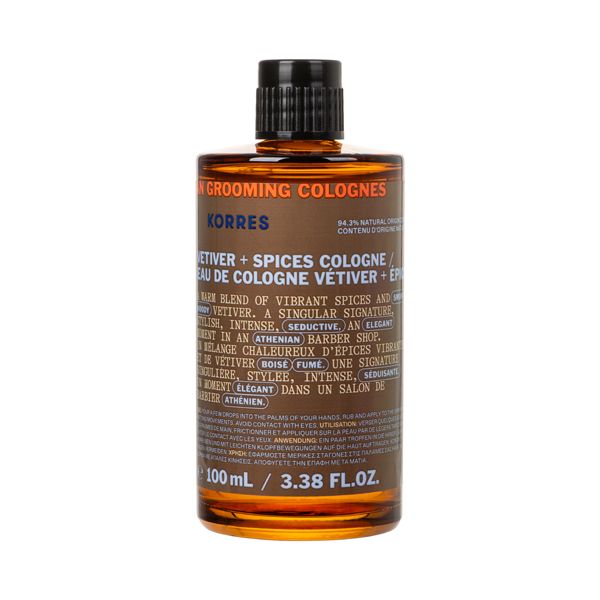 Korres Athenian Grooming Vetiver & Spices Eau de Cologne 100 ml Korres Athenian Grooming Vetiver & Spices Eau de Cologne 100 ml