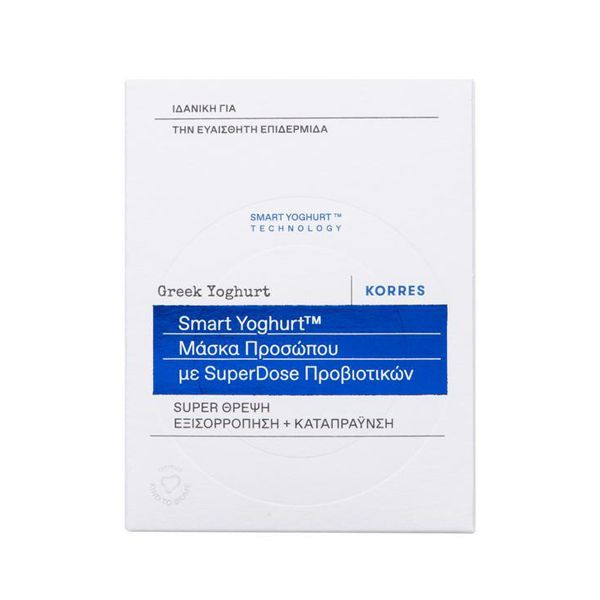 Korres Smart Yoghurt Μάσκα Προσώπου με SuperDose Προβιοτικών 100 ml