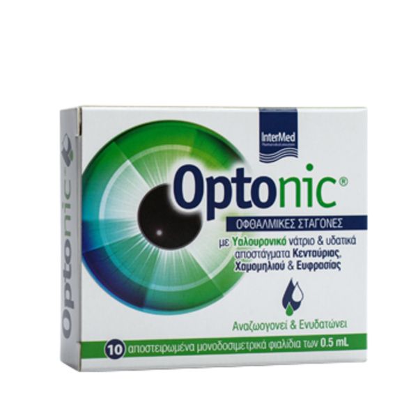 Optonic Οφθαλμικές Σταγόνες με Υαλουρονικό Οξύ 10 Amp x 0.5 ml