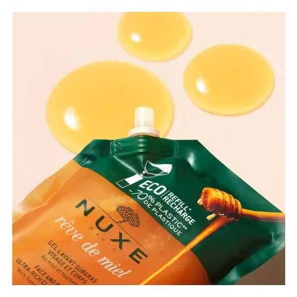 Nuxe Reve De Miel Gel Lavant Τζελ Καθαρισμού Προσώπου, Σώματος Refill 400 ml