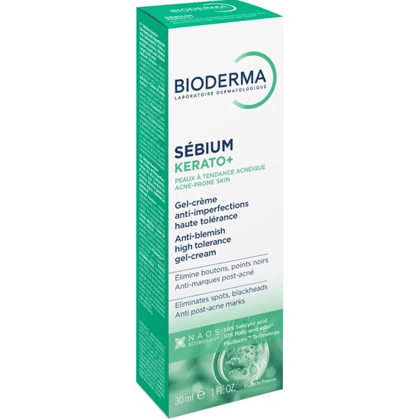 Bioderma Kerato+ Κρέμα Τζελ κατά των Ατελειών για Δέρμα με Τάση Ακμής 30 ml