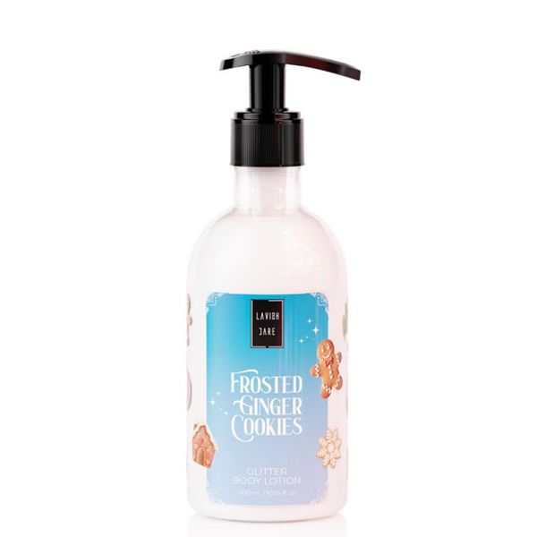 Lavish Care Frosted Ginger Cookies Christmas Set με Bath & Shower Gel 500 ml & Glitter Body Lotion 300 ml