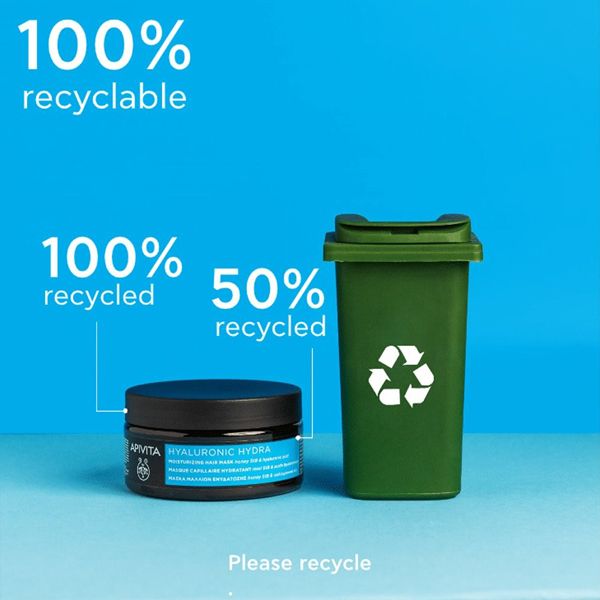 Apivita Hyaluronic Hydra Μάσκα Μαλλιών Ενυδάτωσης με Υαλουρονικό Οξύ 200 ml