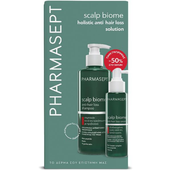 Pharmasept Set με Scalp Biome Anti-Hair Loss Shampoo 400 ml & Scalp Biome Anti-Hair Loss Serum 100 ml