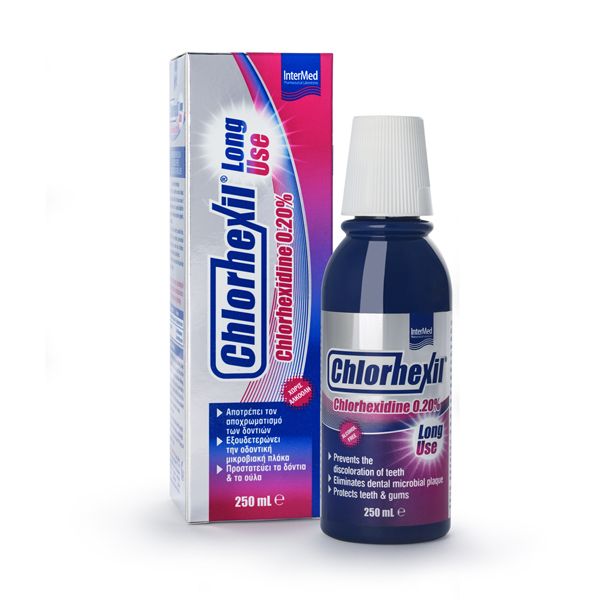 Intermed Chlorhexil Long Use 0,20% Στοματικό Διάλυμα Για Αντιμικροβιακή Προστασία 250ml