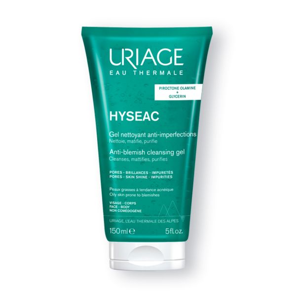 Uriage Hyseac Τζελ Καθαρισμού Προσώπου, Σώματος για Μεικτό, Λιπαρό Δέρμα 150 ml