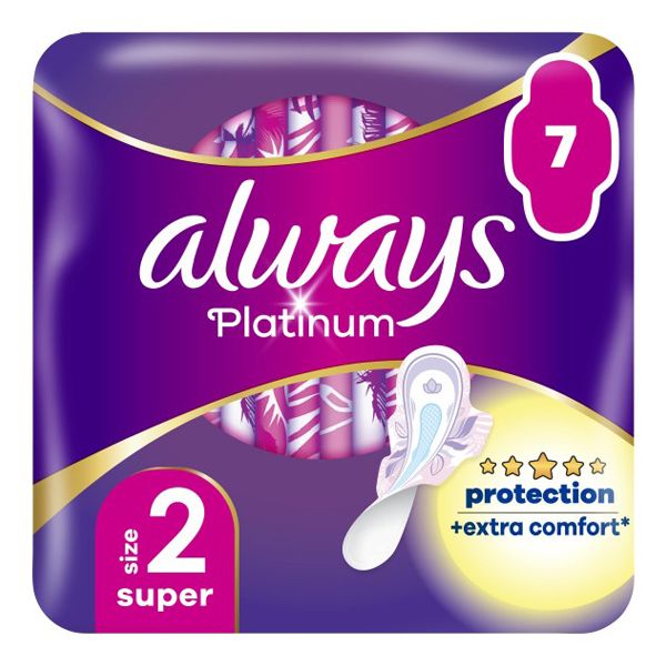 Always Ultra Platinum Super Σερβιέτες No2 7 τμχ