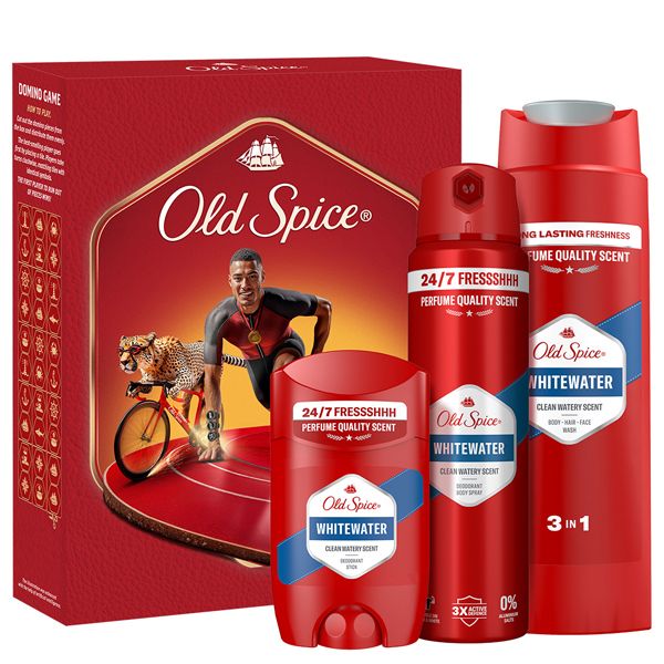 Old Spice Ironman WhiteWater Set με Deodorant Stick 50 ml, Shower Gel & Shampoo 250 ml και Deodorant Body Spray 150 ml