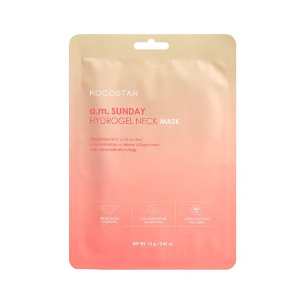 Kocostar a.m. Sunday Hydrogel Neck Mask Micro-Hole Μάσκα Υδρογέλης για τον Λαιμό 13 gr