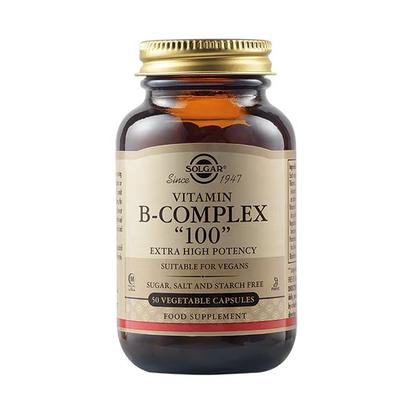 Solgar Vitamin B-Complex "100" Extra High Potency 50 Φυτικές Κάψουλες