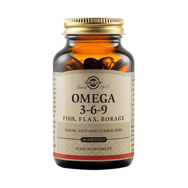 Solgar Omega 3-6-9 Fish, Flax, Borage 60 Μαλακές Κάψουλες