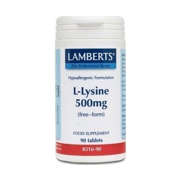 Lamberts L-Lysine 500mg 90 ταμπλέτες