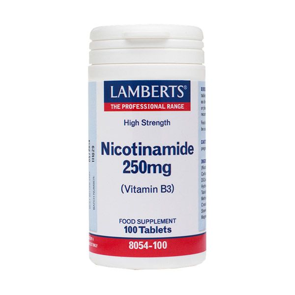 Lamberts Nicotinamide Vitamin B3 250MG 100 ταμπλέτες