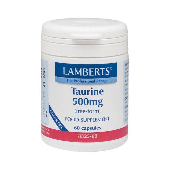 Lamberts Taurine 500mg 60 κάψουλες