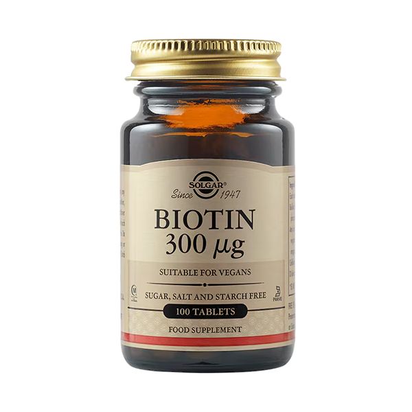 Solgar Biotin 300mcg 100 Ταμπλέτες