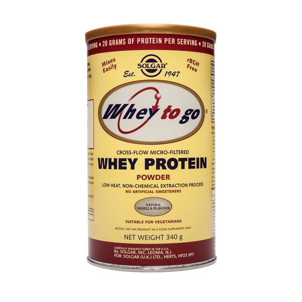 Solgar Whey To Go Whey Protein Powder Vanilla Πρωτεΐνες 340g