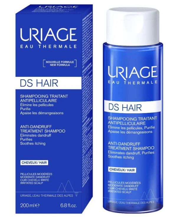 Uriage DS Σαμπουάν Κατά Της Πιτυρίδας Για Μέτρια Πιτυρίδα, Ξηρή Ή Λιπαρή, Ερεθισμένο Τριχωτό Κεφαλής 200ml