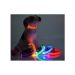 Pet Κολάρο Σκύλου Με Φως Led Σχέδιο Πορτοκαλί-Λεοπάρ, Μέγεθος M, 2.5cm*38-50cm
