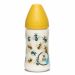 Suavinex The Bee Yellow Πλαστικό Μπιμπερό με θηλή Σιλικόνης 3 Θέσεων Ροής 0m+ 270ml