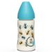 Suavinex The Bee Blue Πλαστικό Μπιμπερό με θηλή Σιλικόνης 3 Θέσεων Ροής 0m+ 270ml