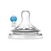 Avent Natural Θηλή Σιλικόνης Με 3 Ωπές 3Μ+ 2τμχ
