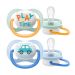 Avent Ultra Air Happy Πιπίλα Σιλικόνης με Μεγάλες Οπές (SCF080/09) 0-6m 2 τμχ